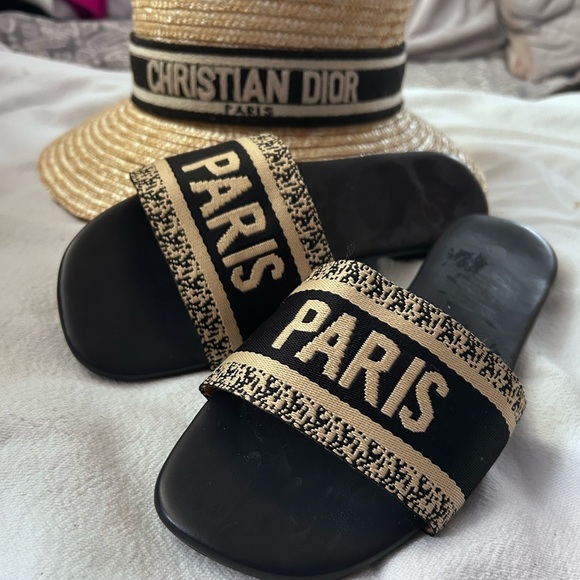 Paris Black Slides Size: 7-8 - Picture 3 of 16